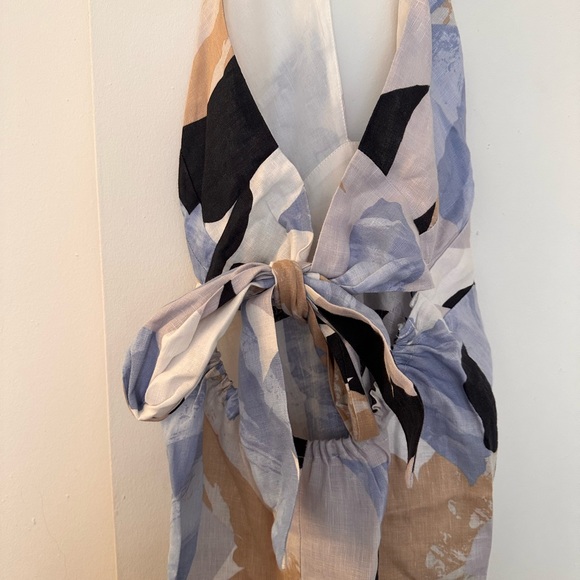 RUMER Linen Floral Maxi Dress - Picture 7 of 9